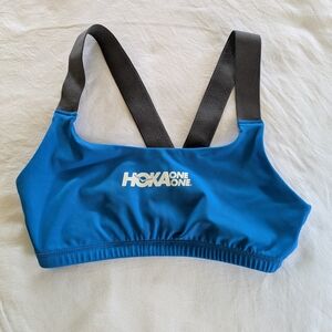 HOKA ONE ONE Blue Sports Bra